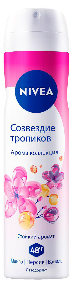 Изображение товара Дезодорант-спрей NIVEA Созвездие тропиков 150 мл с ярким тропическим ароматом
