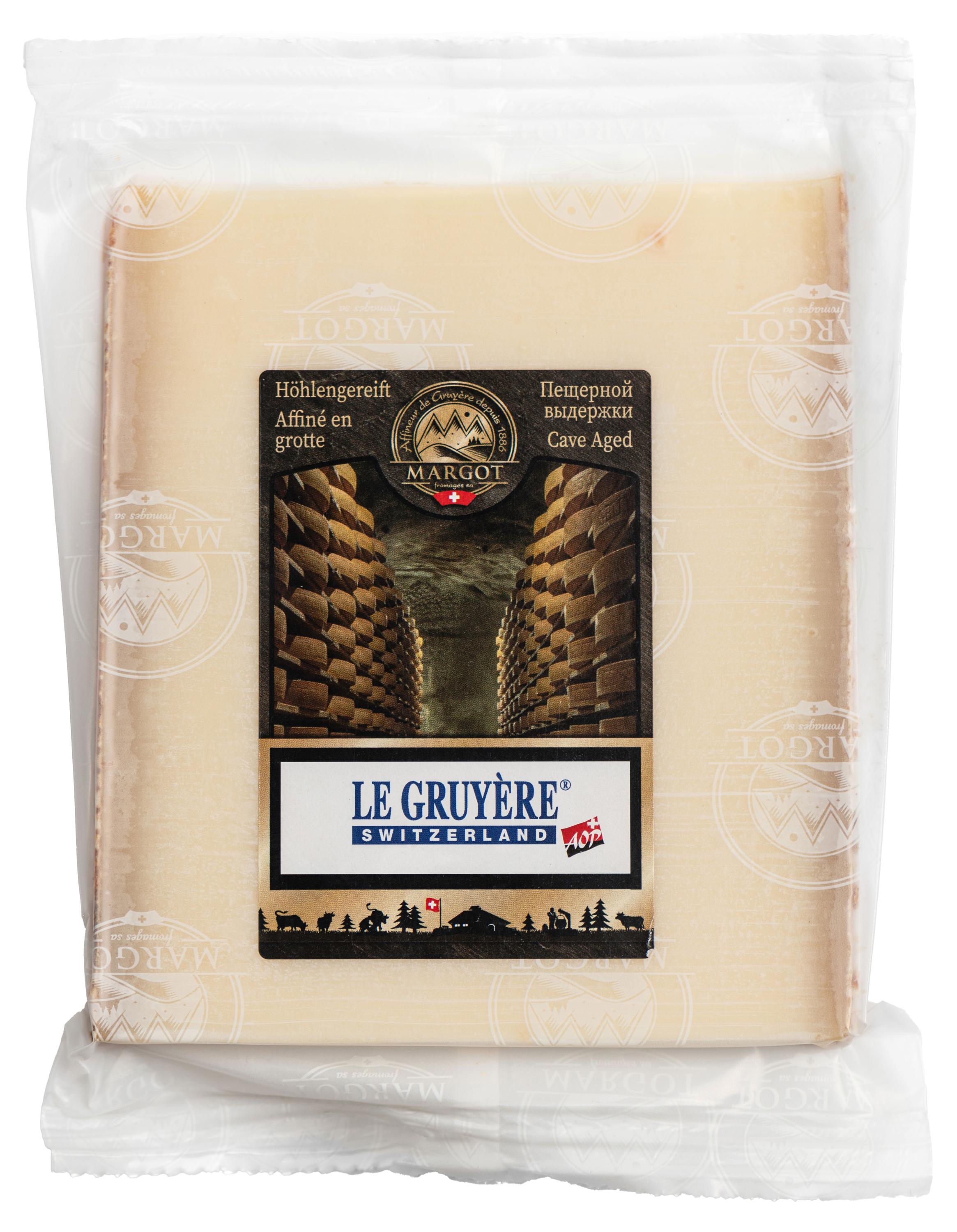 Изображение товара Сыр твердый Грюйер резервный Margot Fromages 49% БЗМЖ Швейцария, 200 г