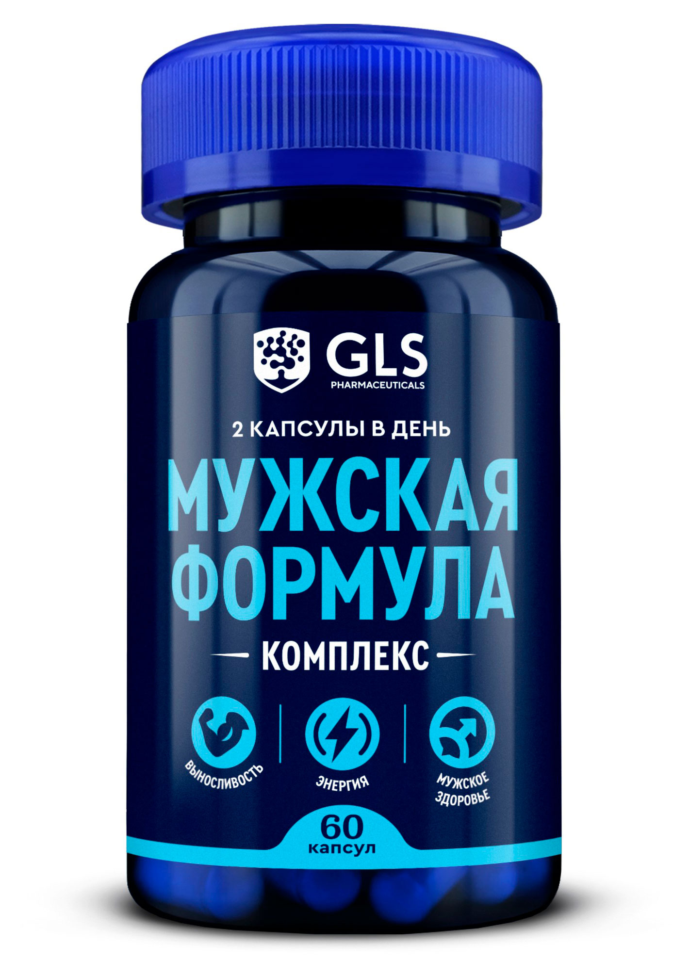 Изображение товара БАД GLS Pharmaceuticals Мужская формула 440 мг, 60 капсул