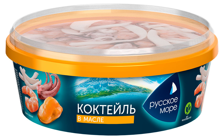 

Коктейль из морепродуктов Русское море в масле Беларусь, 300 г