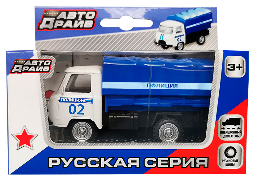 Машинка KiddieDrive Полиция для перевозки 9х4х4,5 см, 1 шт