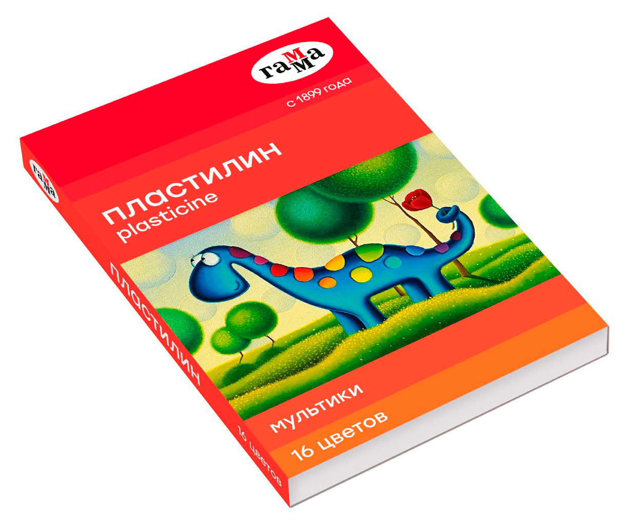 Изображение товара Пластилин Гамма Мультинки со стеком 16 цветов