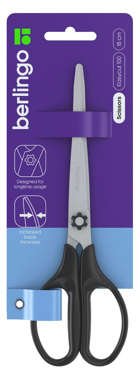 Ножницы Berlingo Easycut 100, 18 см