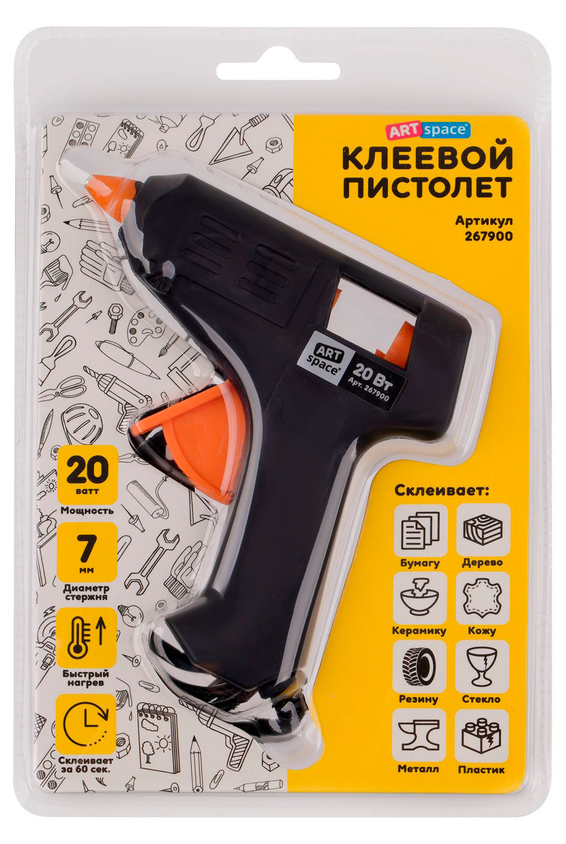 Клеевой пистолет ArtSpace 15Вт для стержня 7мм