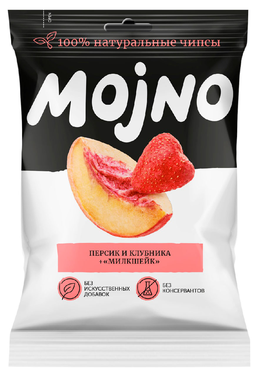 Изображение товара Чипсы MOJNO Милкшейк Персик-Клубника
