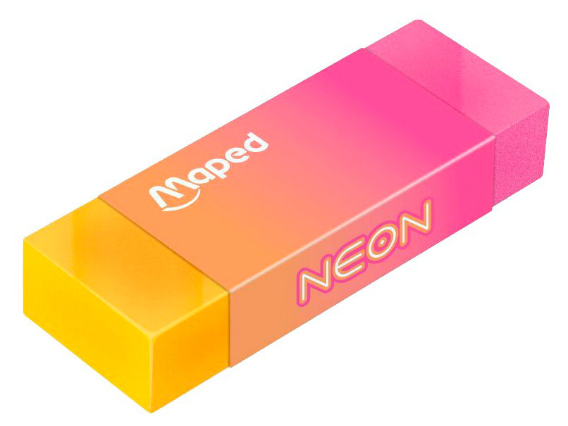 

Ластик Maped Neon яркий неон 21,8х12х61 мм, 1 шт