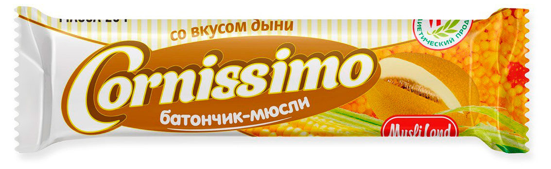 Изображение товара Батончик-мюсли Cornissimo со вкусом дыни Беларусь, 25 г
