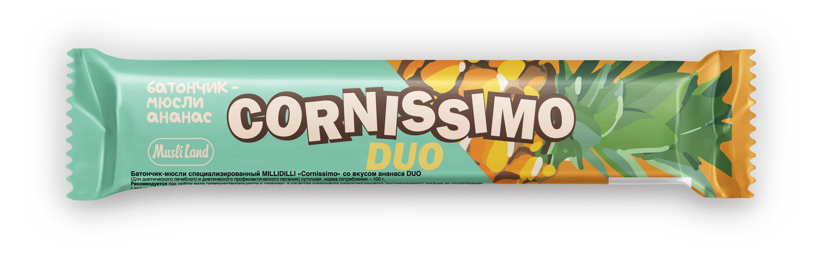 Изображение товара Батончик-мюсли Cornissimo со вкусом ананаса Беларусь, 45 г