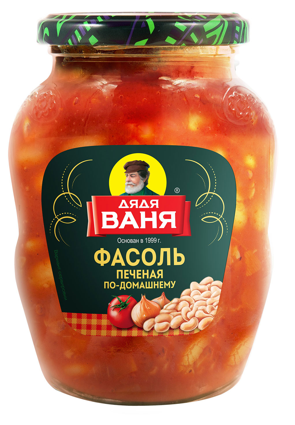Изображение товара Печёная фасоль "Дядя Ваня" по-домашнему, 370 г - натуральный быстрый перекус