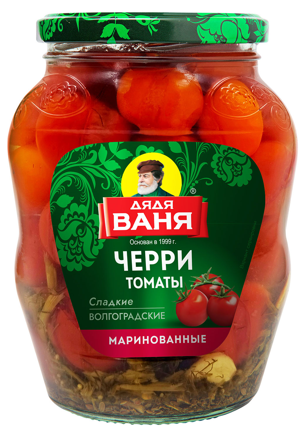 Изображение товара Маринованные томаты черри "Дядя Ваня" 680 г - натуральная овощная закуска
