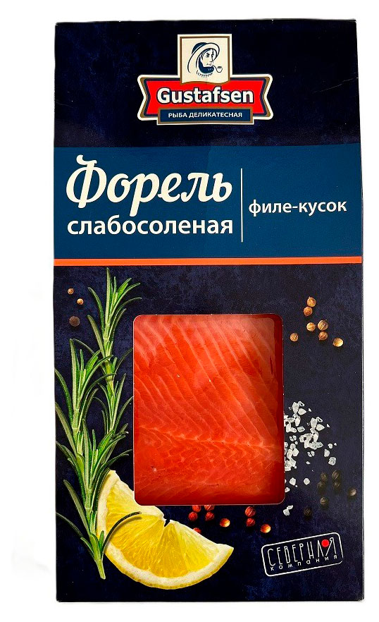 

Форель слабосоленая Gustafsen филе-кусок, 150 г
