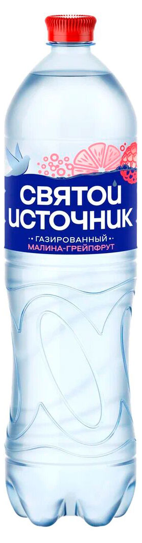 Изображение товара Газированная вода Святой Источник Малина-грейпфрут без сахара 1.5 л