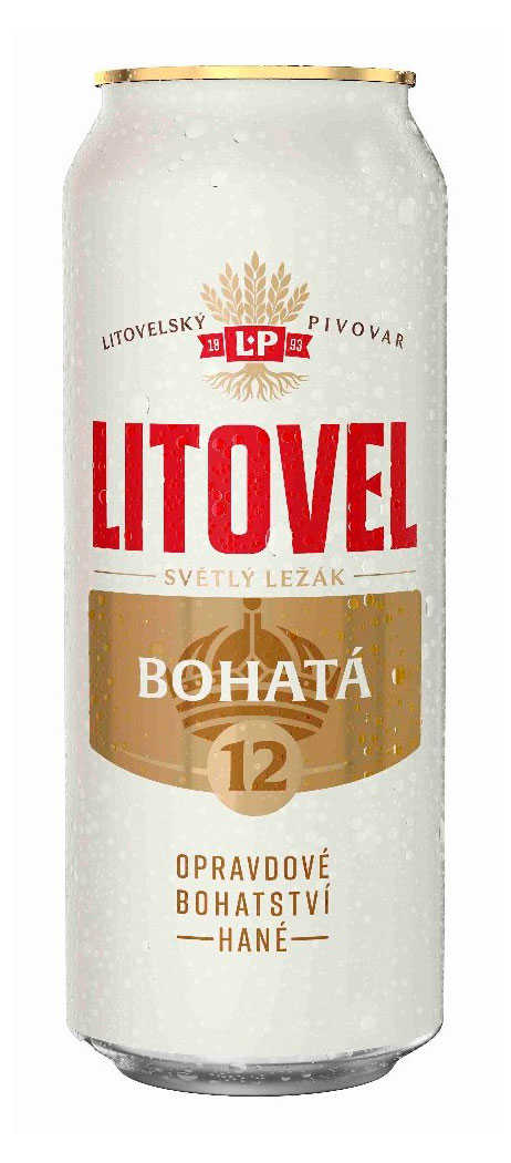 Изображение товара Светлое пиво Litovel Bohata 5% Чехия, 0, 5 л - насыщенный качественный лагер