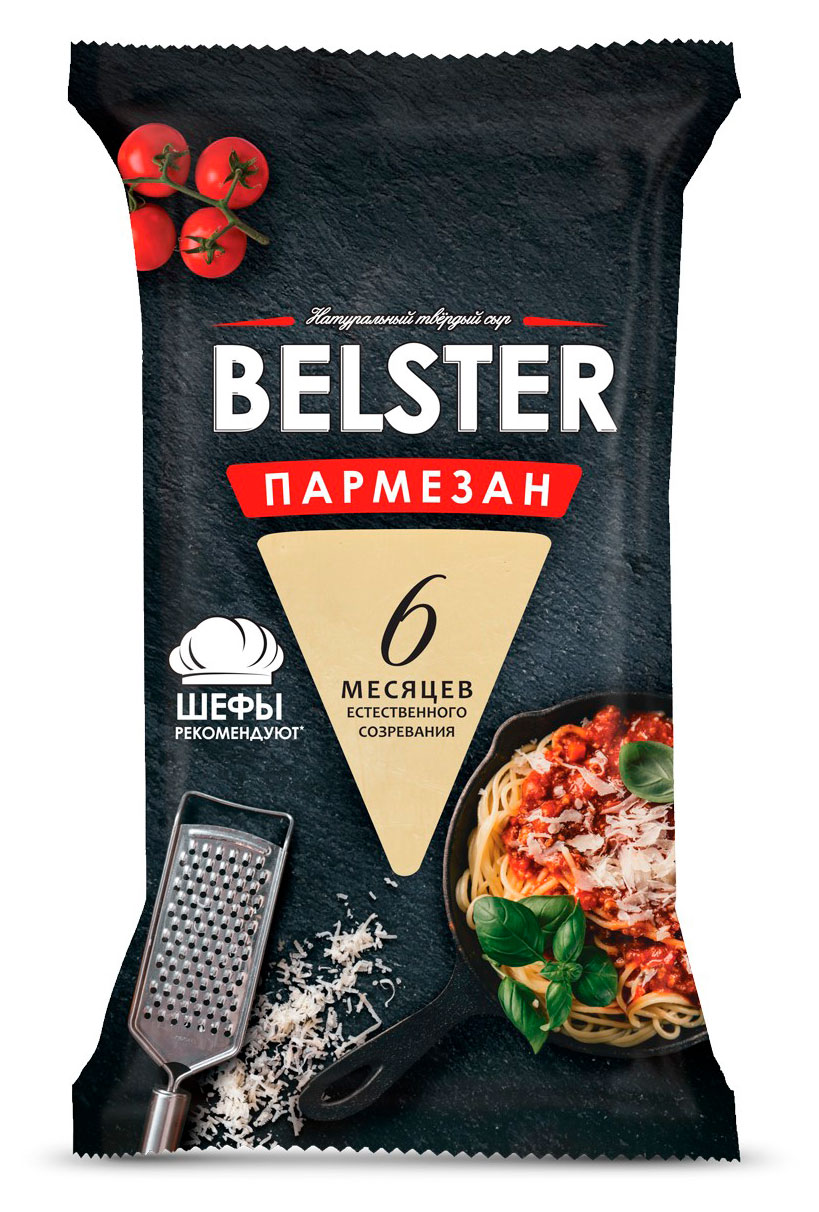 Изображение товара Сыр твердый «Белебеевский» Belster Parmesan 40% БЗМЖ, 175 г
