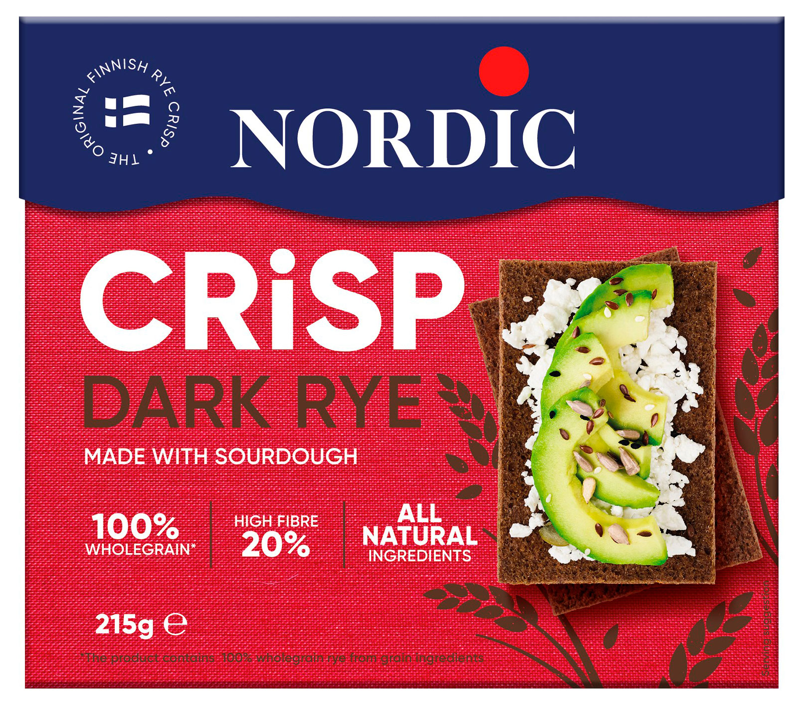 Изображение товара Хлебцы ржаные Nordic Crisp Dark Rye Финляндия, 215 г