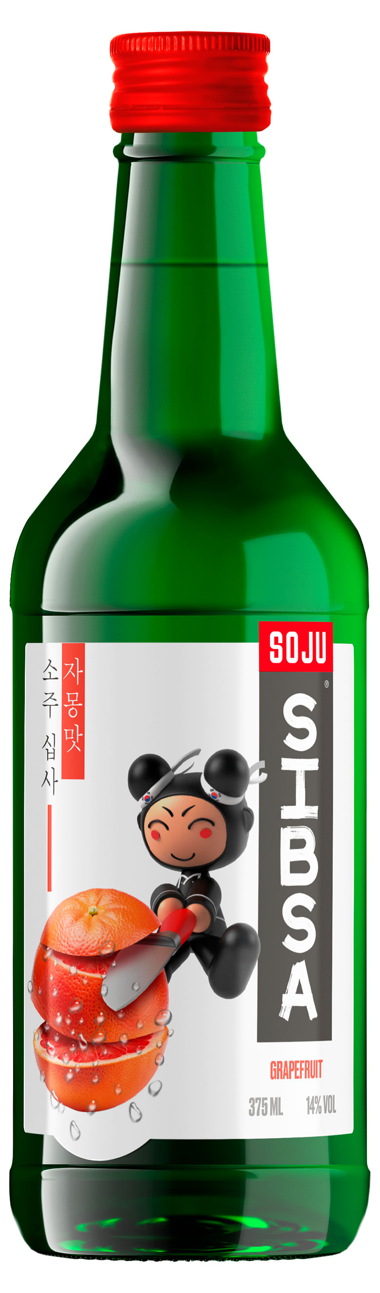 Изображение товара Соджу Sibsa Грейпфрут 0. 38 л - Грейпфрут, 14%