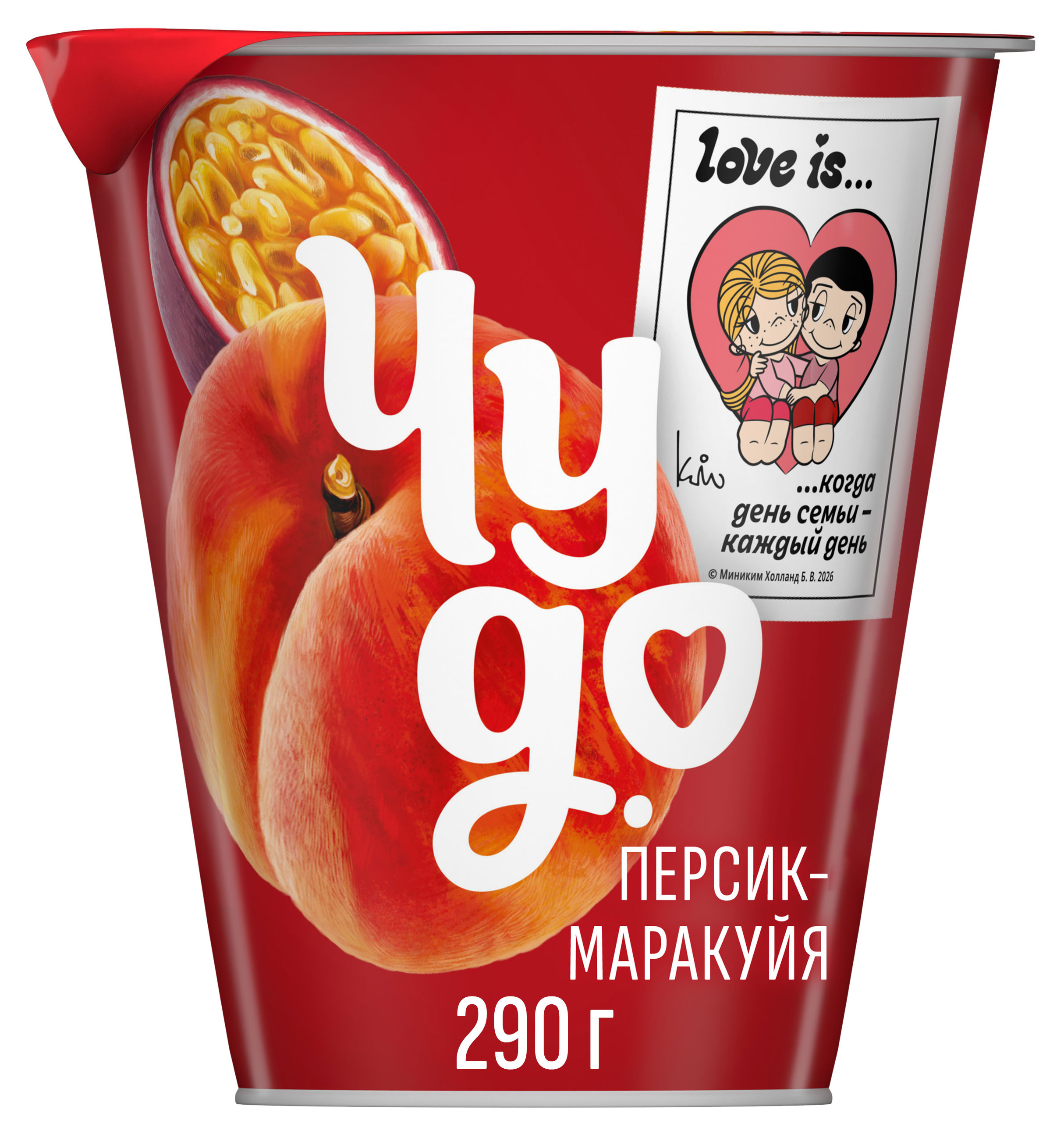 Изображение товара Йогурт Чудо Персик-маракуйя вязкий 2%