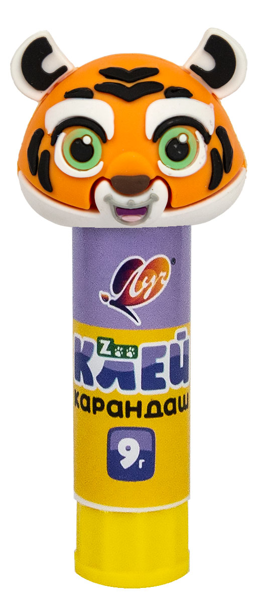 Изображение товара Клей-карандаш ZOO "Луч" 9 г с забавным животным в ассортименте