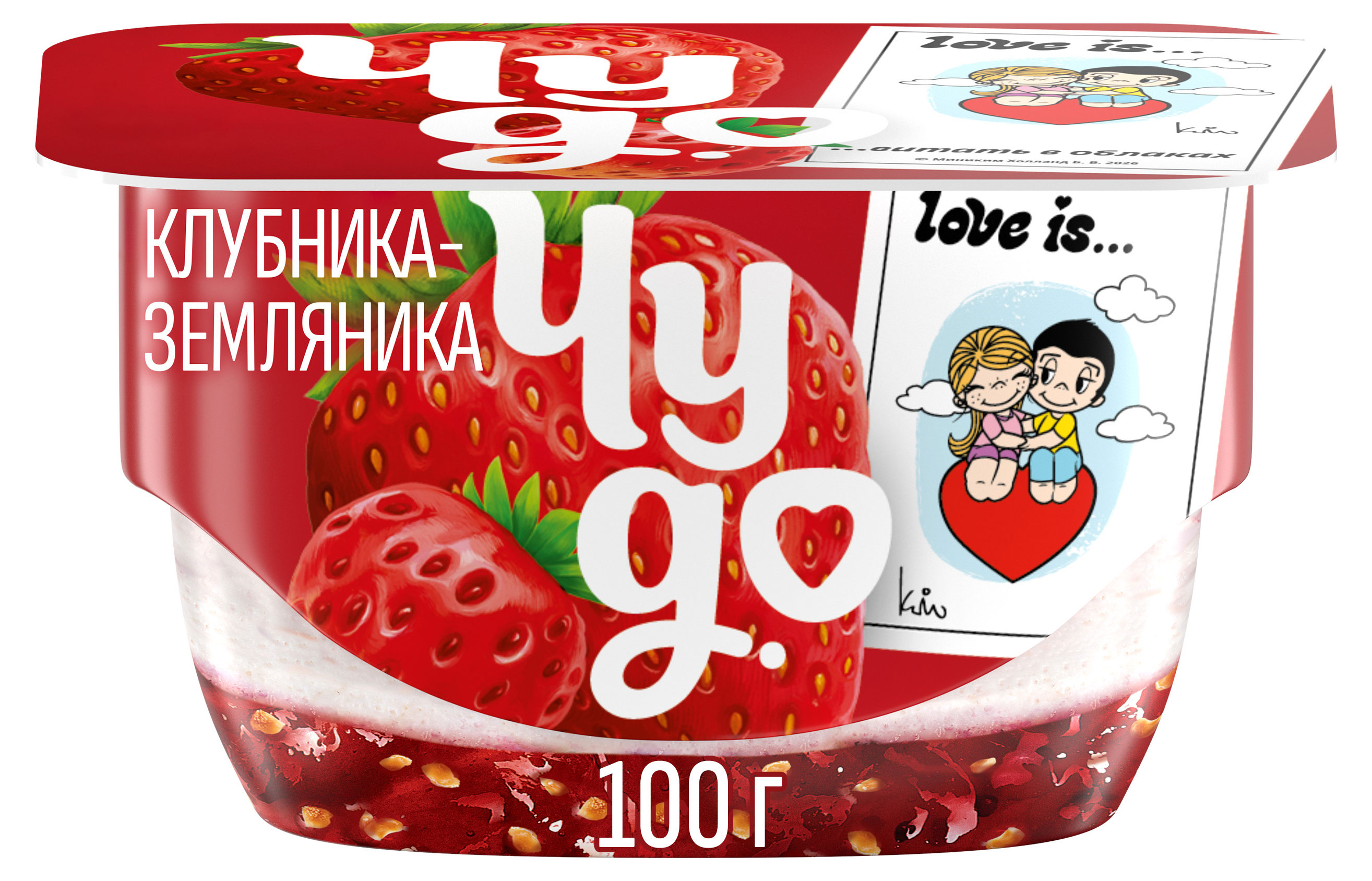 Изображение товара Десерт творожный Чудо Клубника-земляника 4% в порционном стакане