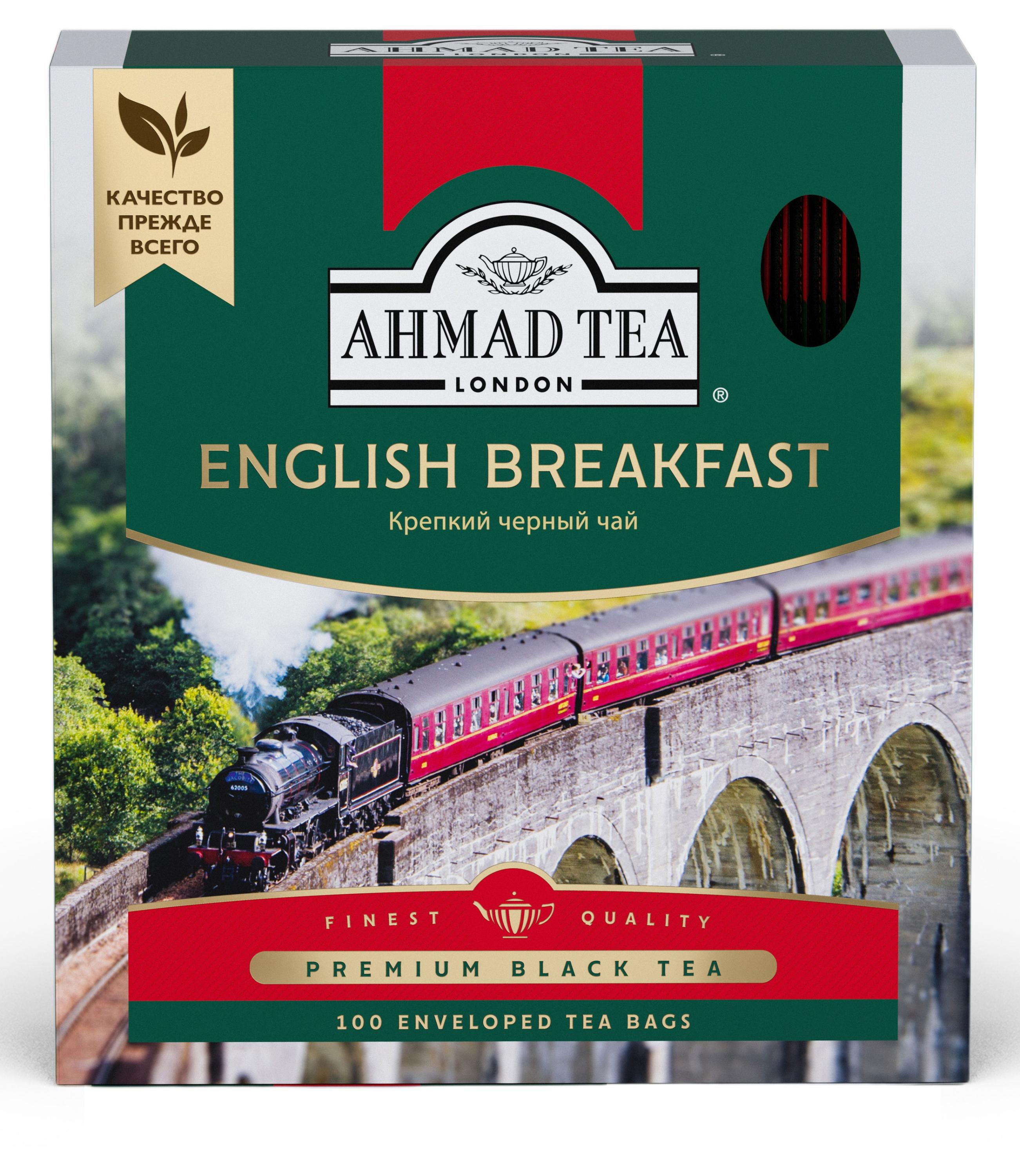 Изображение товара Чай черный Ahmad Tea Английский завтрак 100 пакетиков