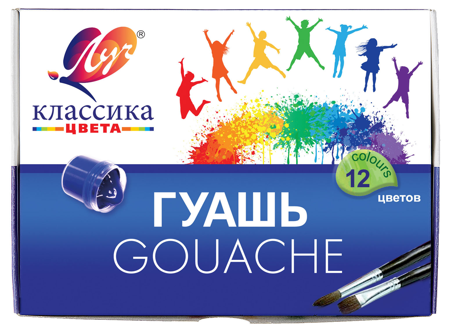 Изображение товара Краски Гуашь «Луч» Классика, 12 цветов