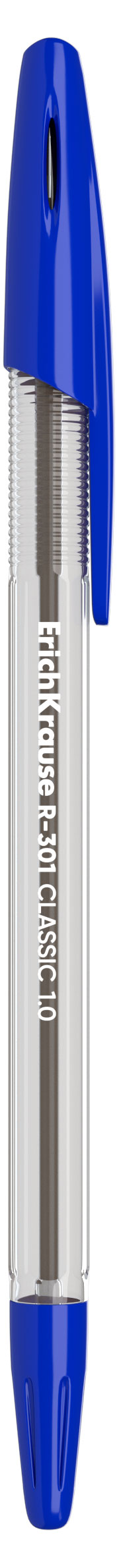 Изображение товара Ручка шариковая ErichKrause R-301 Classic Stick 1.0, синяя, 1 шт