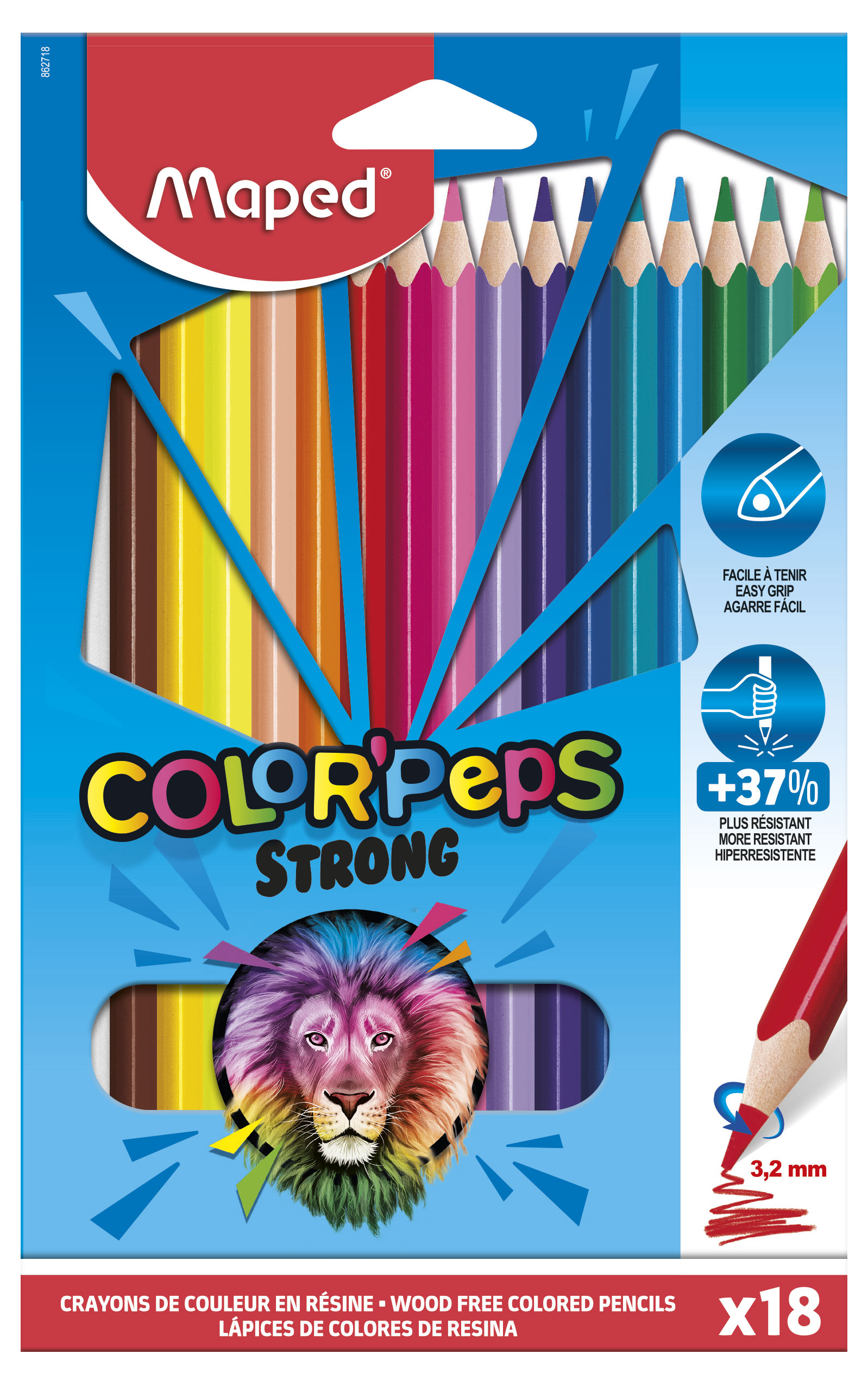 Изображение товара Карандаши Maped Color Peps Strong 18 цветов