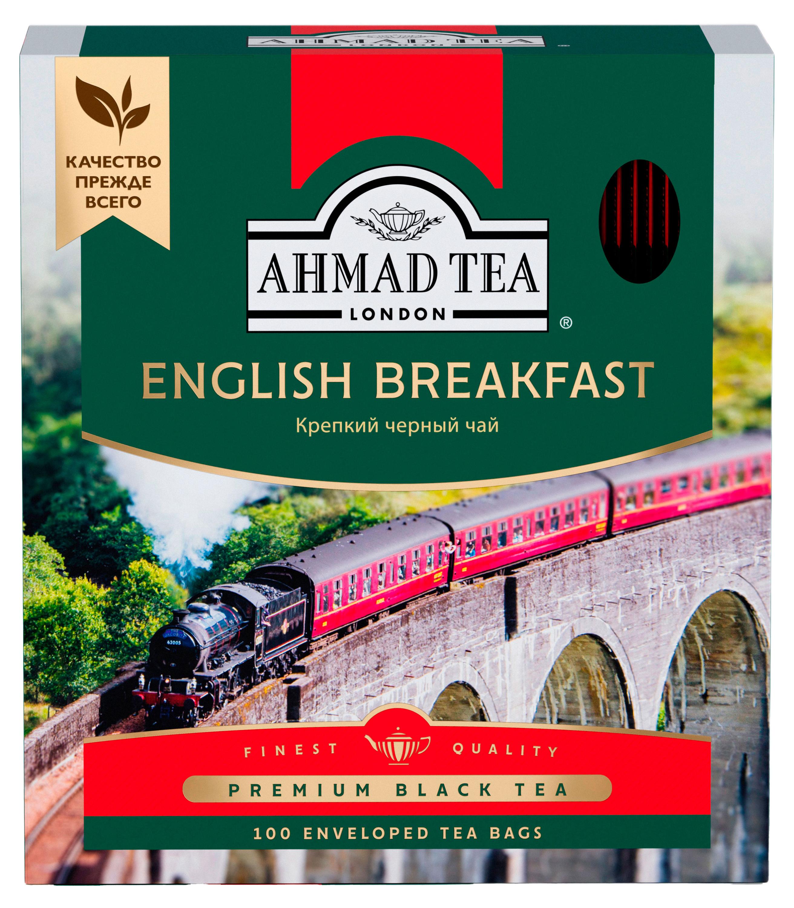 Изображение товара Чай черный Ahmad Tea Английский завтрак 100 пакетиков
