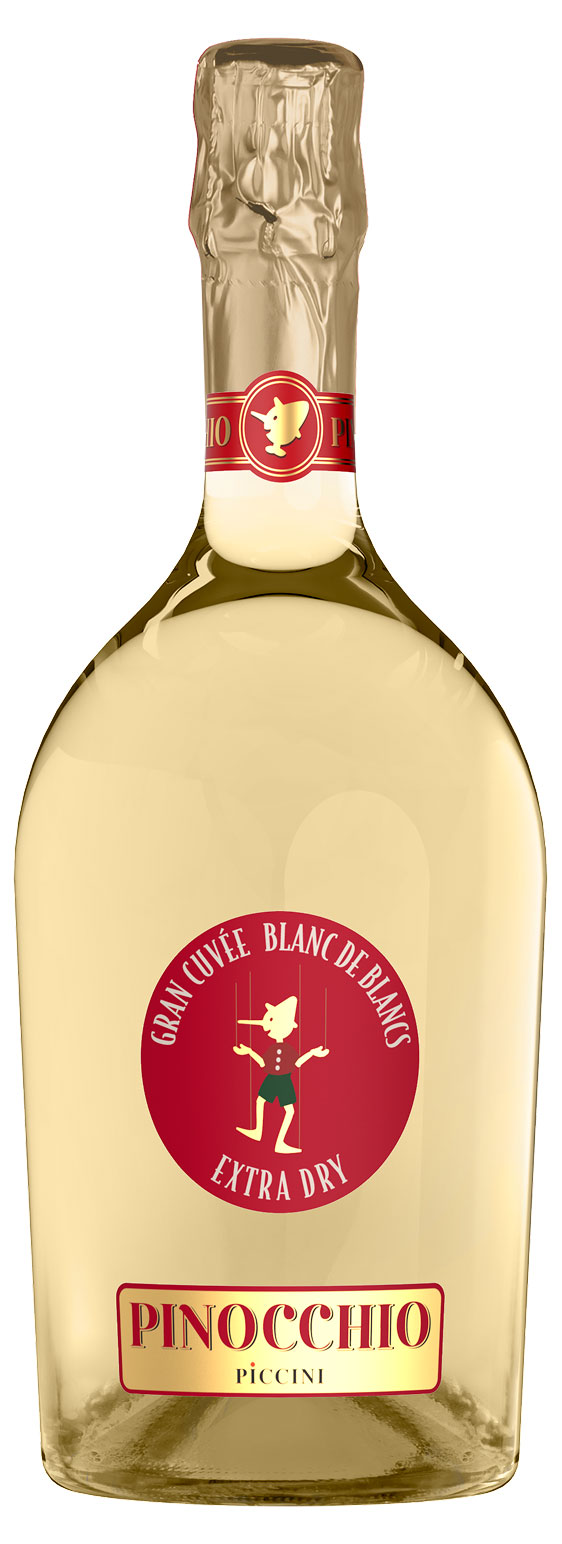 Изображение товара Игристое вино Piccini Pinocchio Blanc de Blancs белое брют Италия, 0,75 л