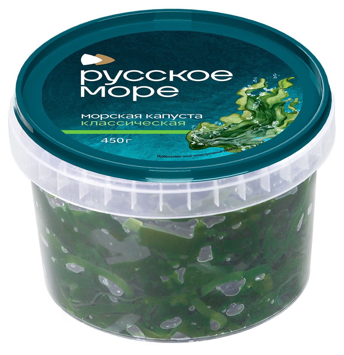 Изображение товара Морская капуста «Русское море» Классическая маринованная, 450 г