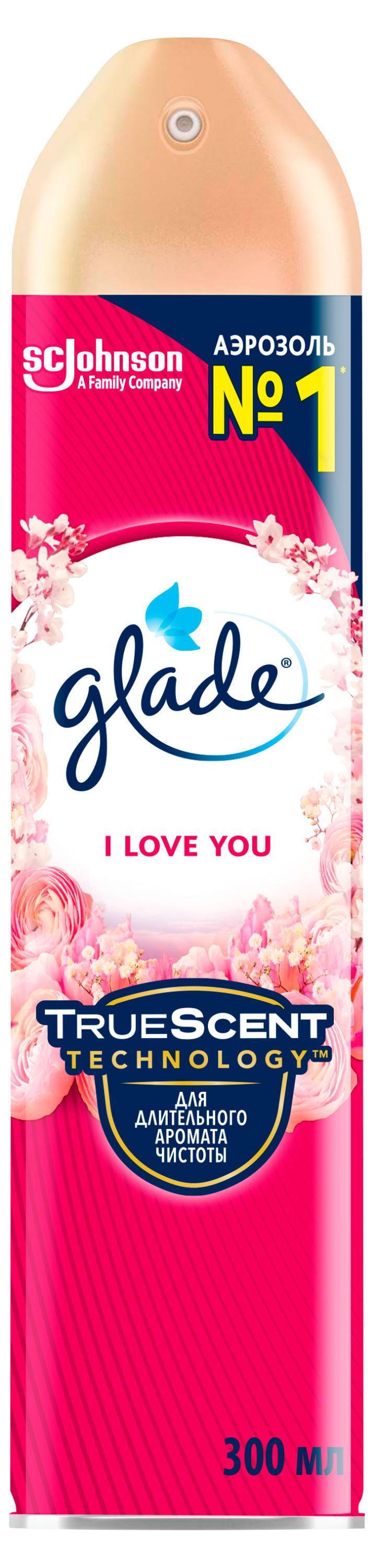 Изображение товара Освежитель Glade I Love You Аэрозоль 0.3 л