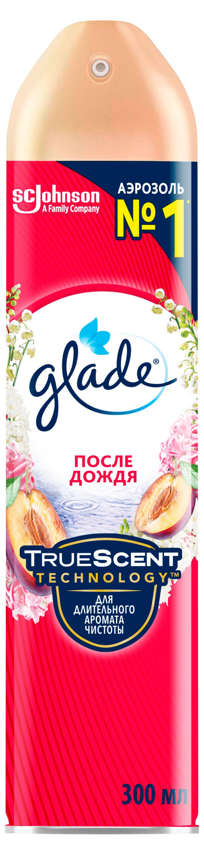 Изображение товара Освежитель воздуха Glade Аэрозоль После дождя, 300 мл
