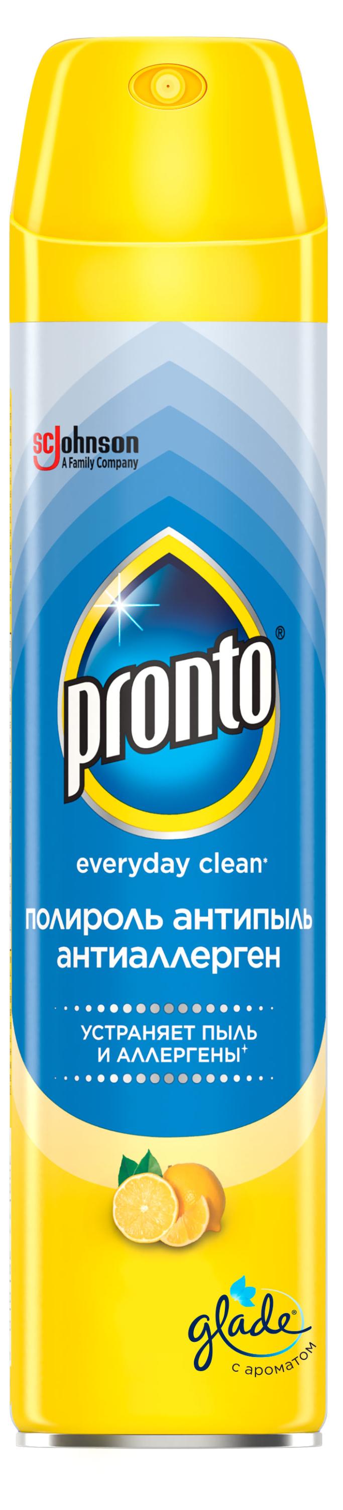 Изображение товара Полироль для мебели Pronto Антипыль и Антиаллерген 250 мл