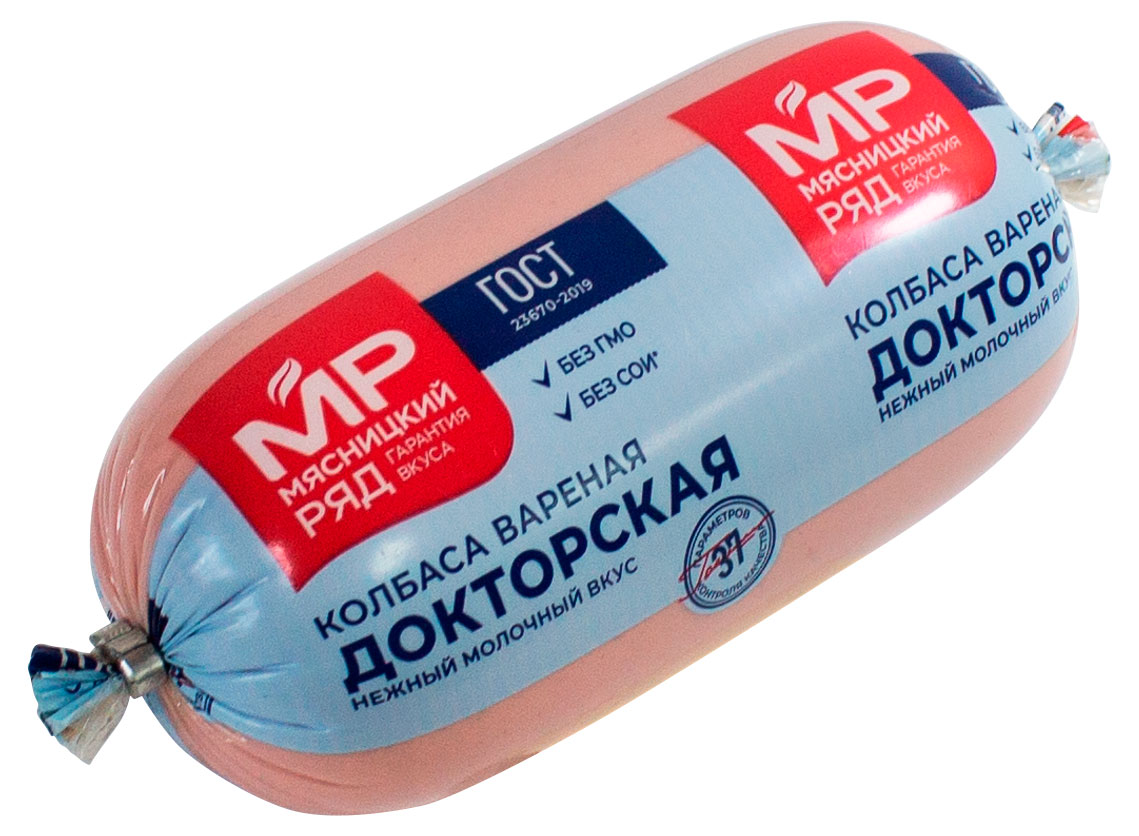 Изображение товара Докторская вареная колбаса Мясницкий ряд 400 г