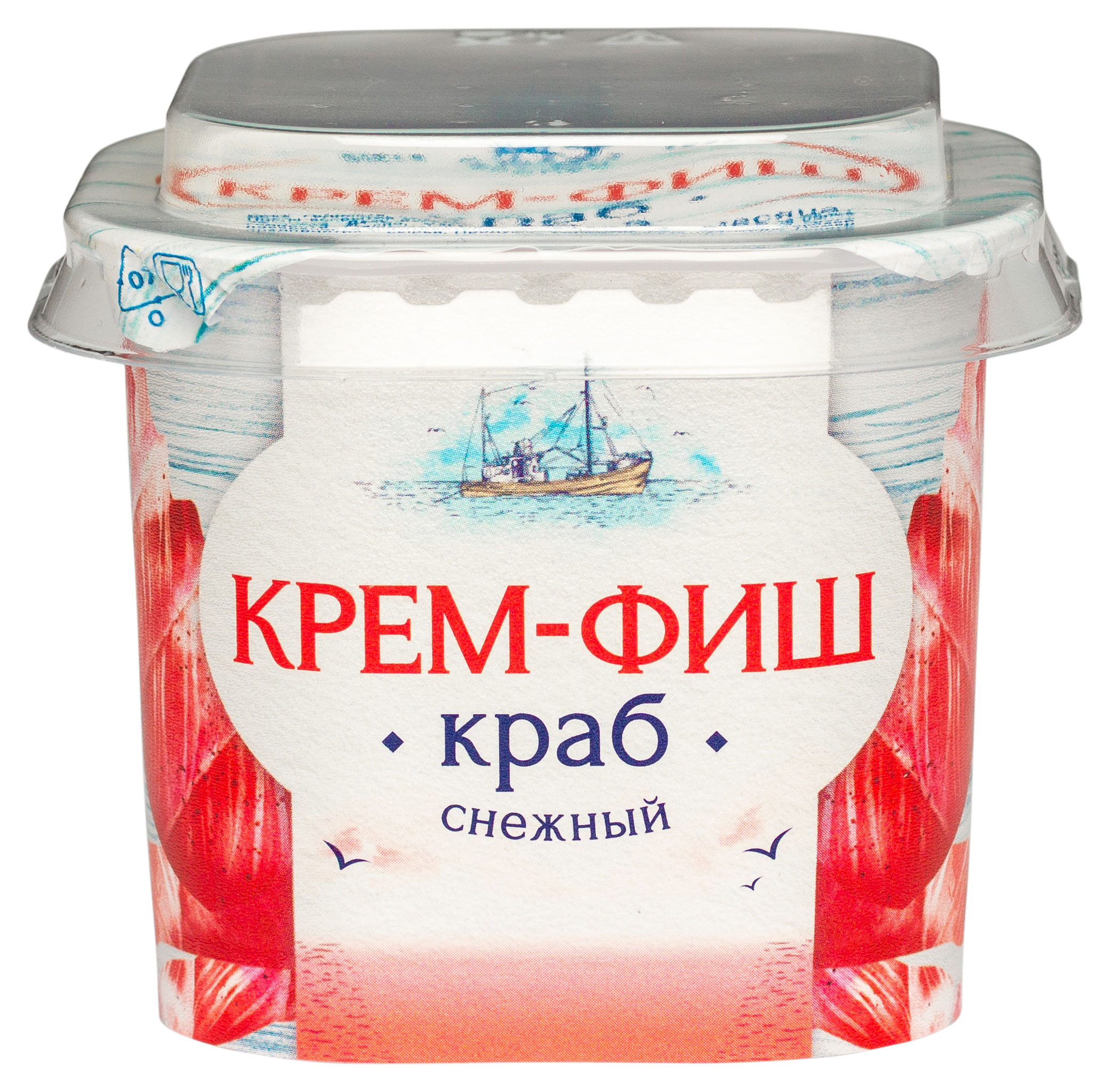 Изображение товара Паста крем-фиш на основе фарша сурими «Европром» снежный краб, 150 г