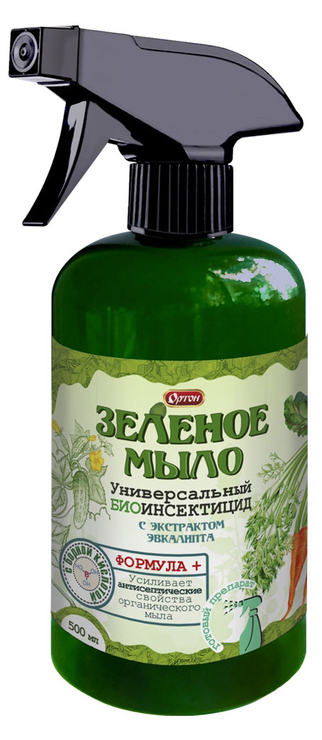 Изображение товара Биоинсектицид «Ортон» Зеленое мыло универсальный, 500 мл