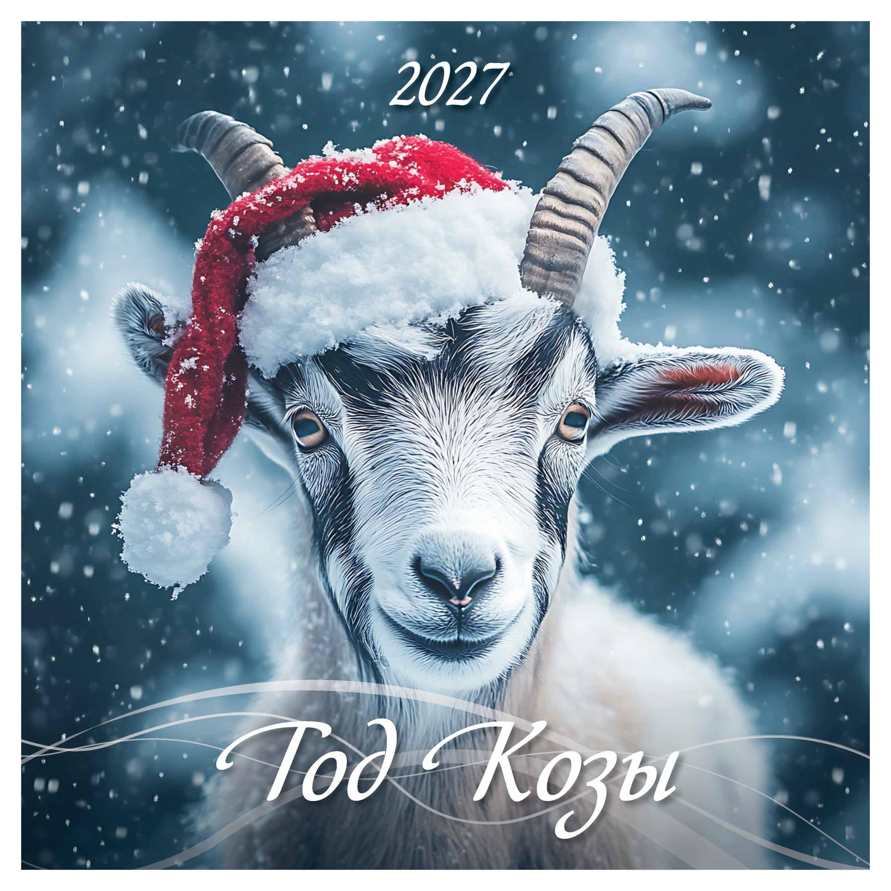 Изображение товара Календарь настенный перекидной «Дитон» Год Козы на 2027 г, 285х285 мм, 12 л
