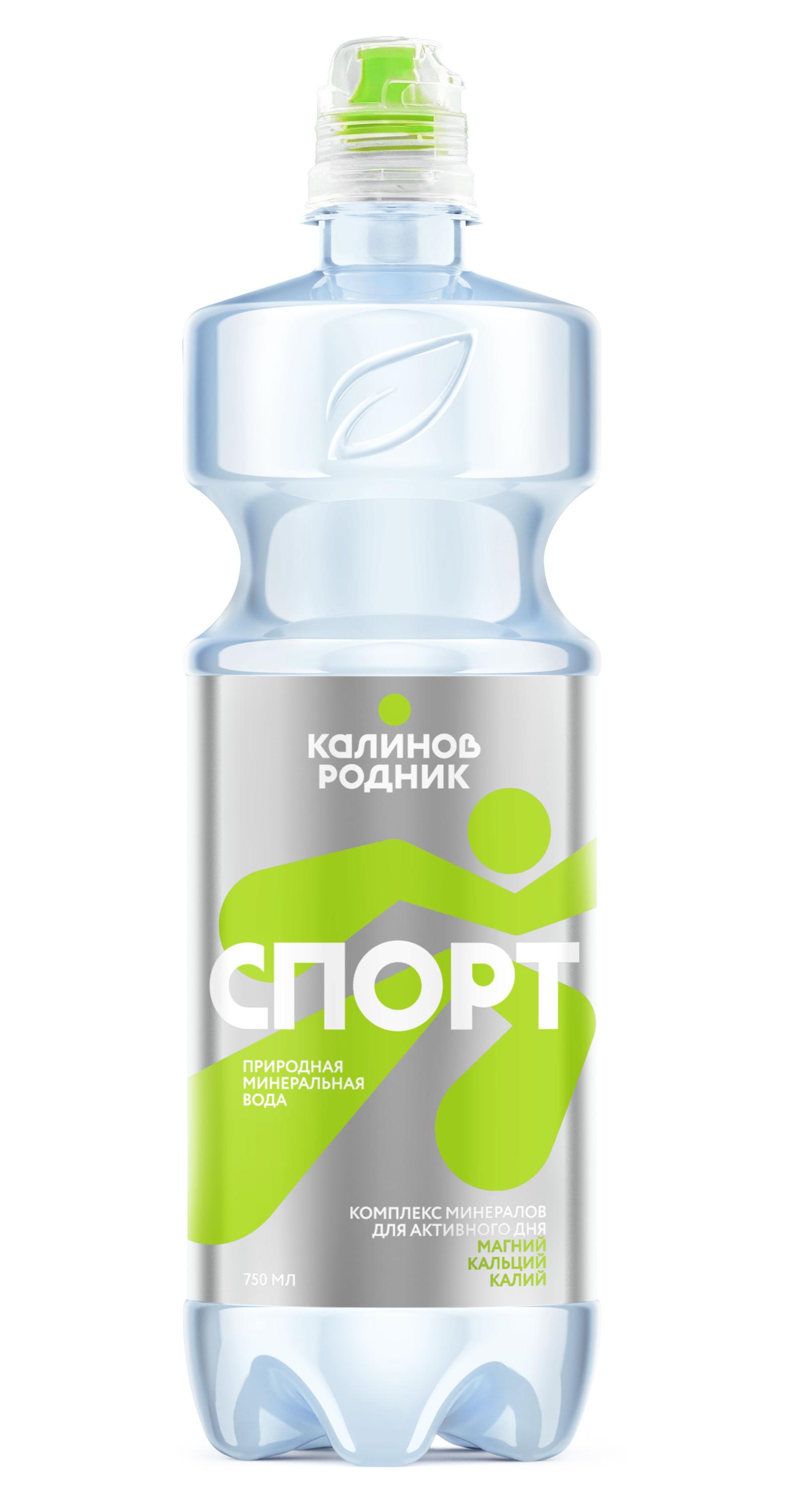 Изображение товара Вода питьевая «Калинов Родник» Спорт минеральная природная негазированная, 750 мл