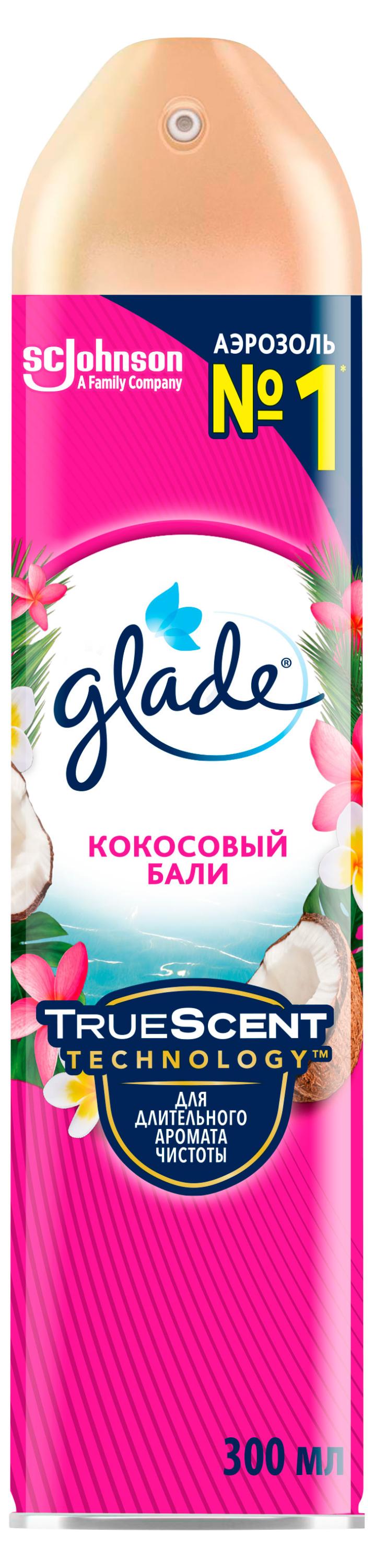 Изображение товара Освежитель воздуха Glade Кокосовый Бали 300 мл - яркий тропический аромат