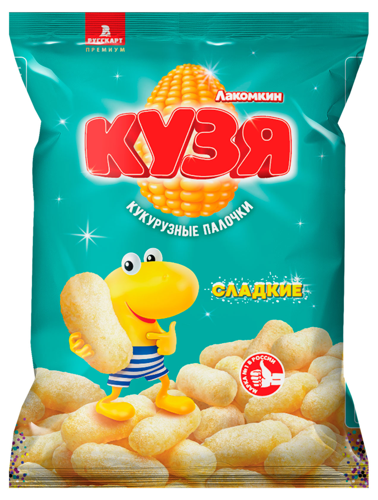 Изображение товара Палочки кукурузные «Русскарт» КУЗЯ Лакомкин сладкие, 100 г