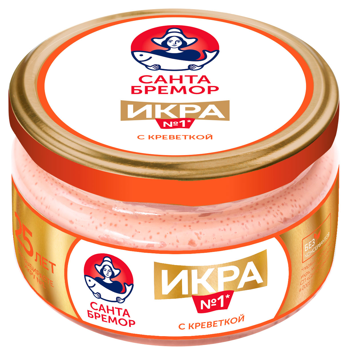 Изображение товара Икра «Санта Бремор» деликатесная с креветкой, 180 г