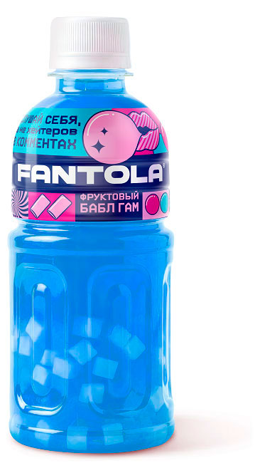 Изображение товара Напиток негазированный Fantola бабл гам с кусочками кокосового желе, 320 мл
