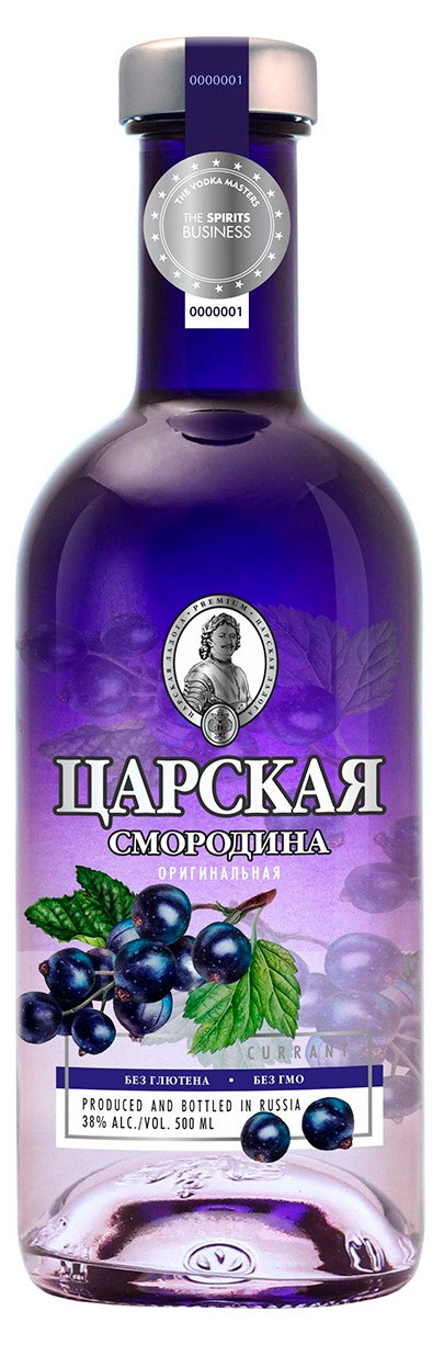 Изображение товара Настойка горькая «ЦАРСКАЯ» оригинальная смородина Россия, 500 мл