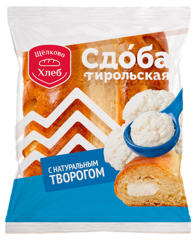 Сдоба «Щелковохлеб» Тирольская с творогом, 80 г