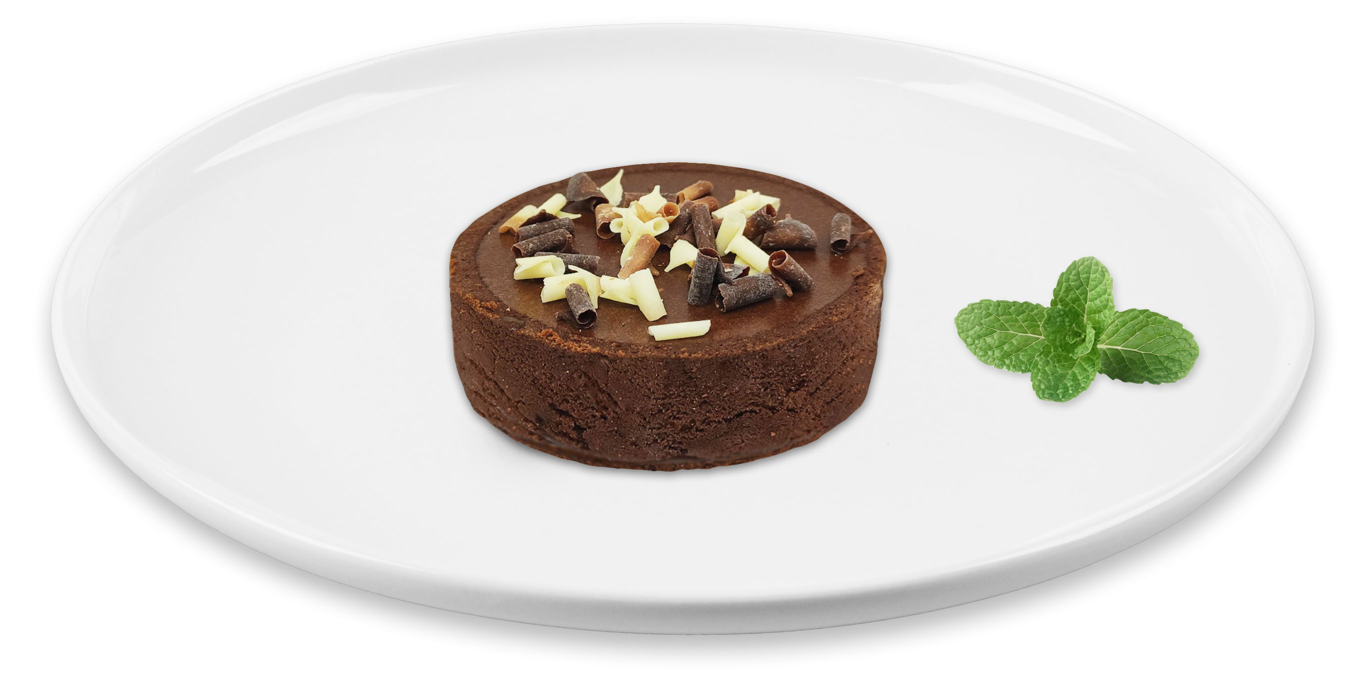 Изображение товара Шоколадный чизкейк АШАН 90 г - насыщенный вкус и свежесть в каждом кусочке