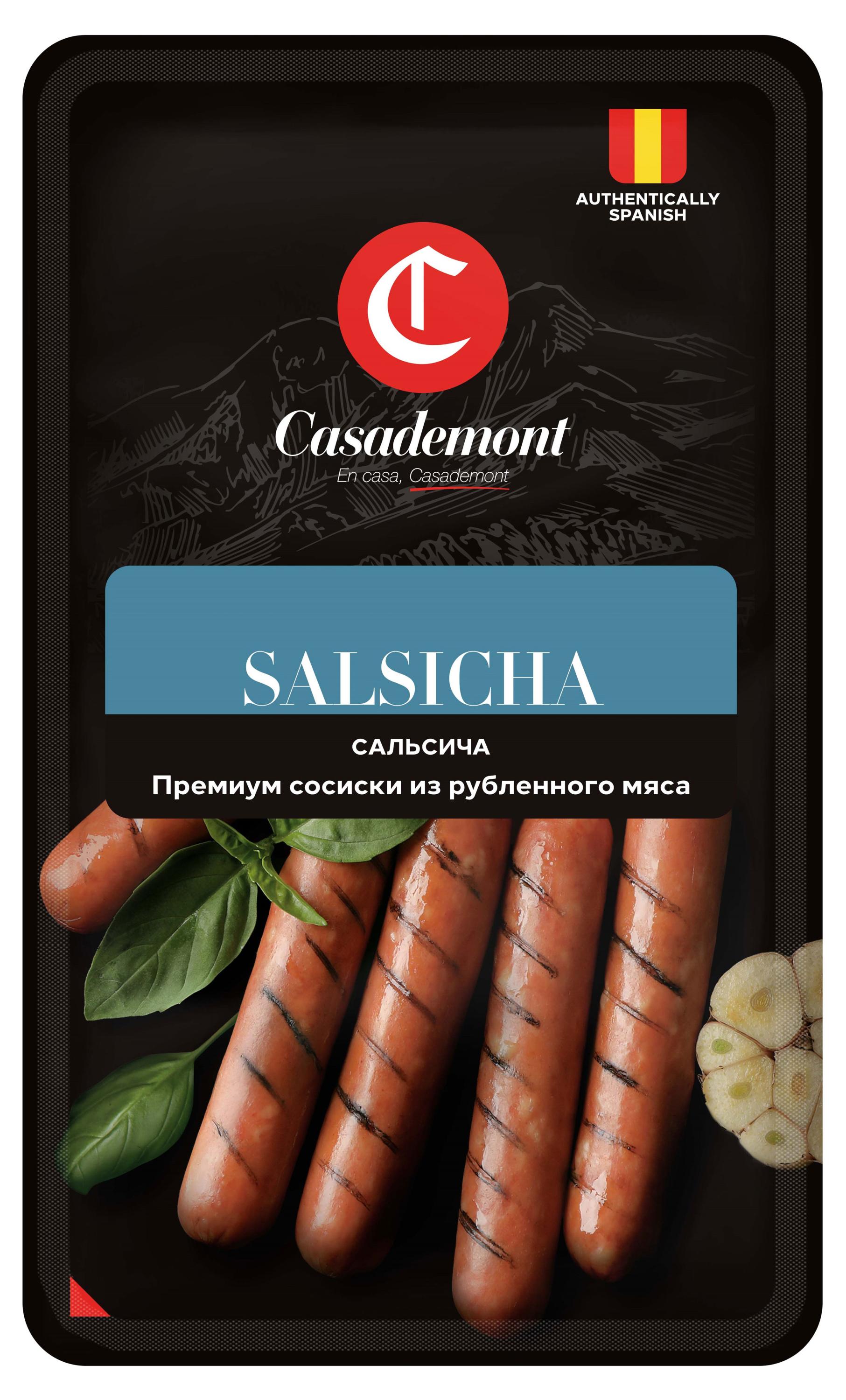 Изображение товара Сосиски вареные Casademont Сальсича из рубленного мяса, 300 г