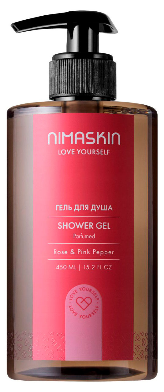 Изображение товара Гель парфюмированный для душа NIMASKIN Rose&Pink pepper, 450 мл