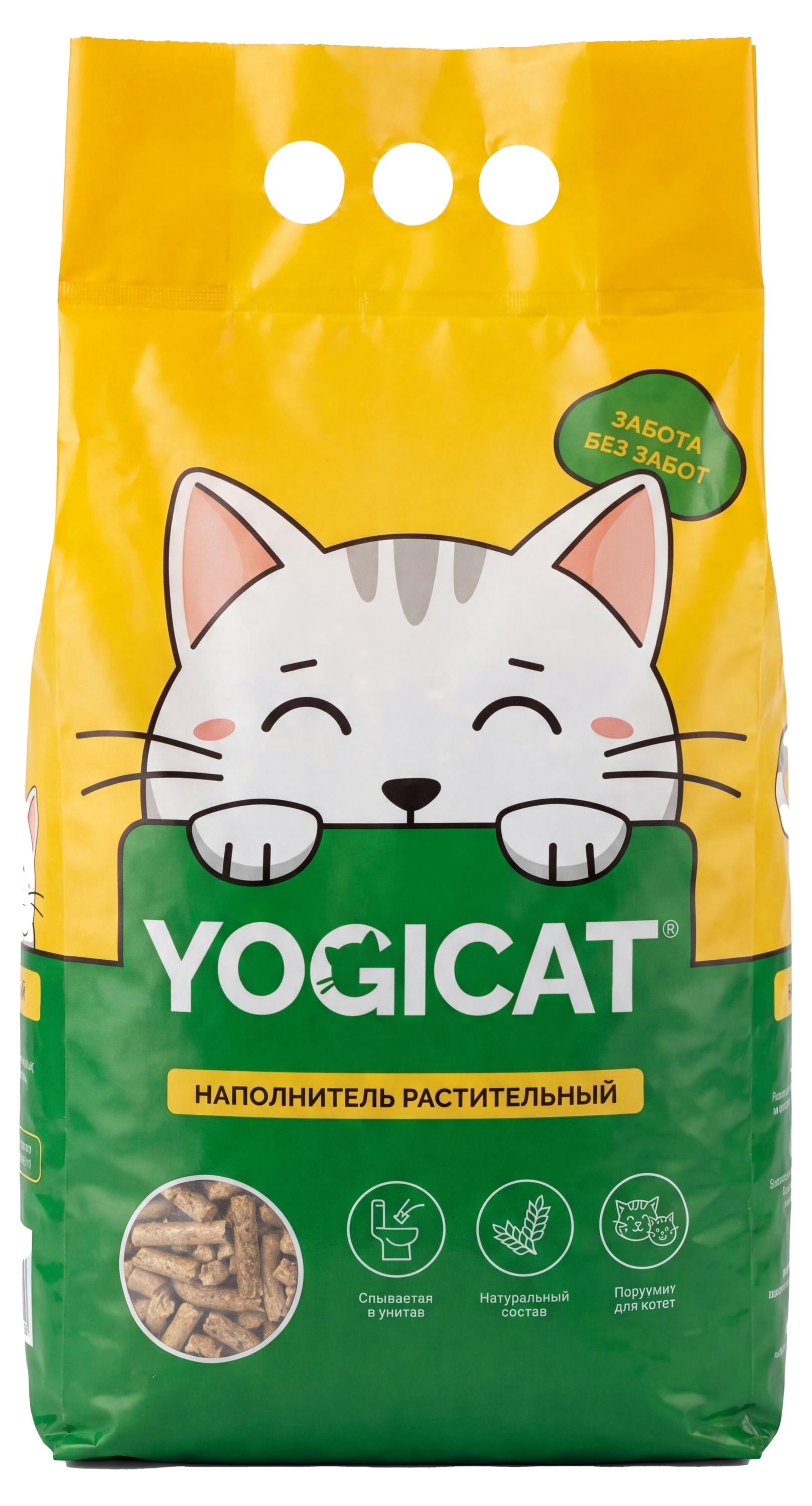 Изображение товара Наполнитель Yogicat растительный впитывающий 2.8 кг без отдушки