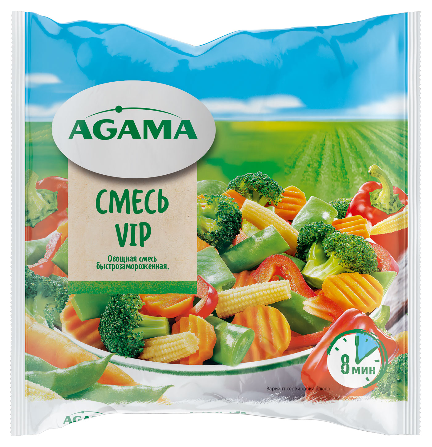 Изображение товара Смесь овощная Agama VIP замороженная, 400 г
