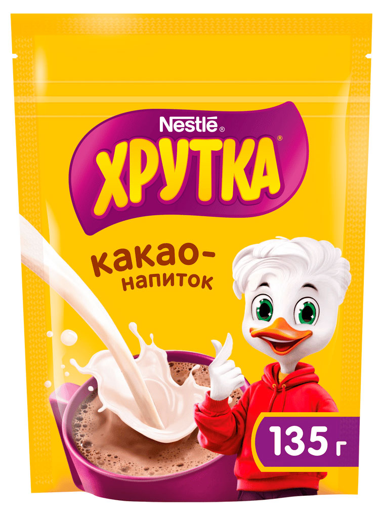 Изображение товара Какао Нестле ХРУТКА Быстрорастворимый напиток 135 г с кальцием